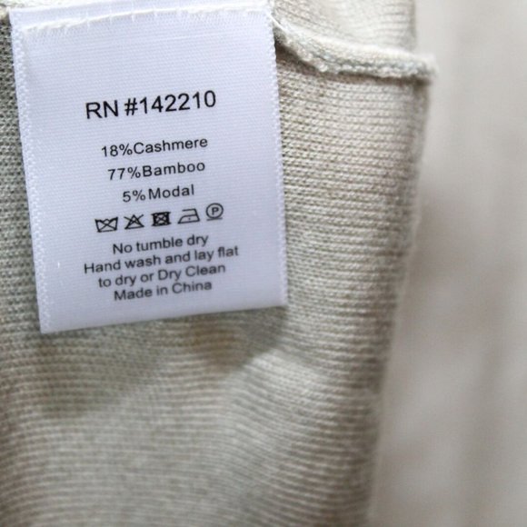 Mersea Saltwash Sweater Long Sleeve Top Oyster Beige Mer Sea Size Large H13744 - Picture 10 of 11